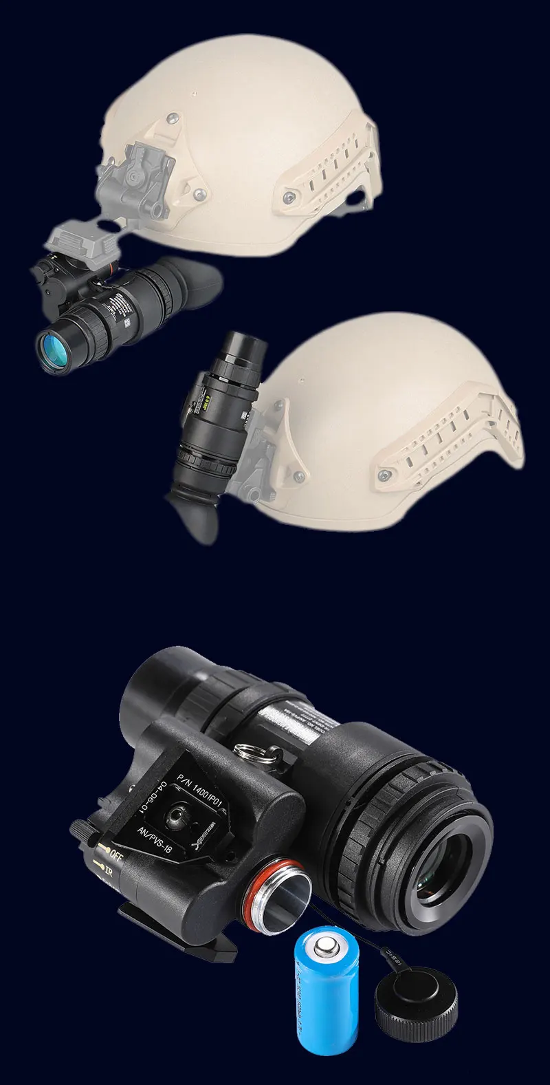 1X32 الأشعة تحت الحمراء الرقمية للرؤية الليلية نظارات NVG نطاق أحادي العين PVS-18 رئيس شنت خوذة الصيد درب الأشعة تحت الحمراء كاميرا NV أحادي العين
