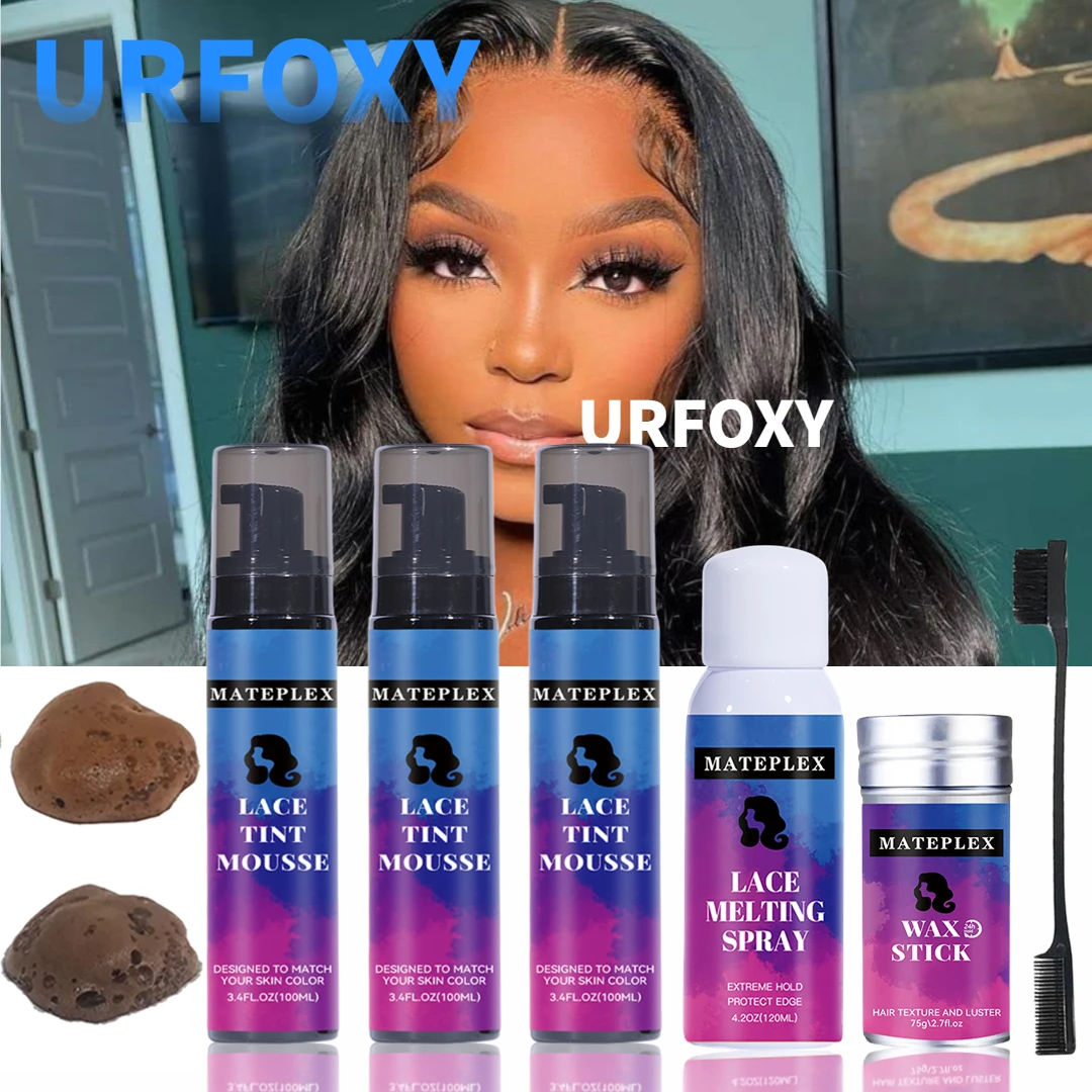 

Lace Melting Spray For Wigs Frontal Strong Hold Got2b Wig Glue Spray+Lace Tint Mousse For Lace Wig Lace Tint Spray Light Brown