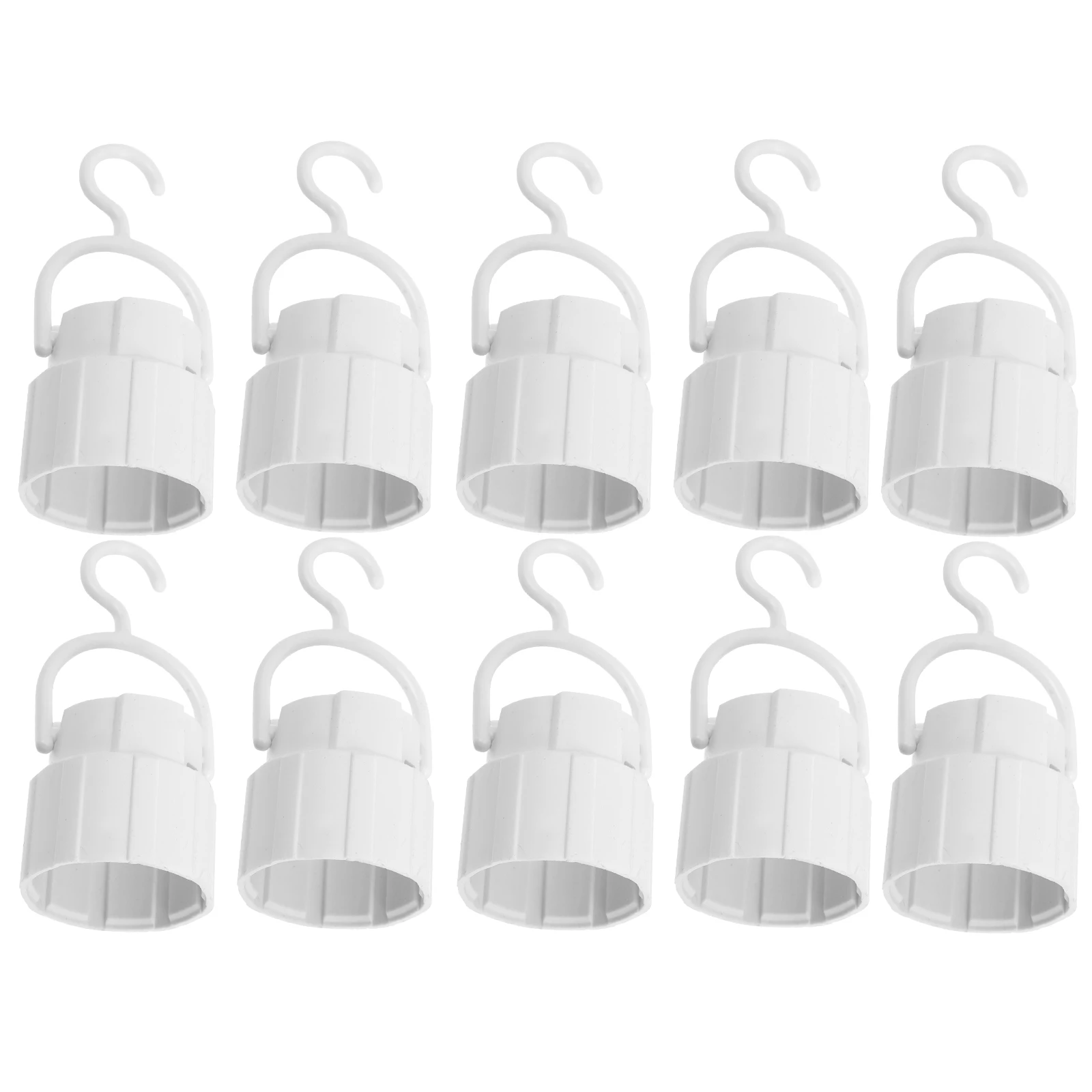 

10 pcs Emergency LED Socket Plastic Adapter Hooks Camping Light Emergency Light Bulb Socket Holder Screw In Rechargeable Outdoor