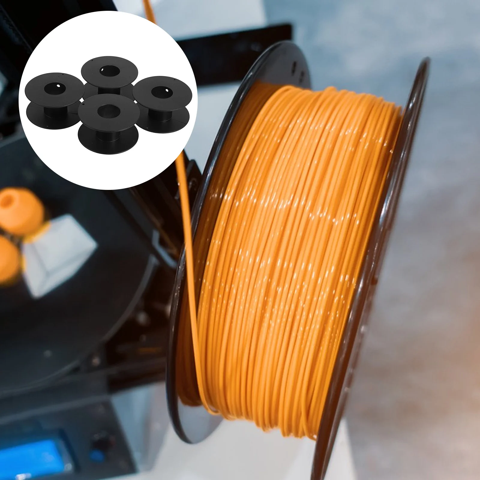 

4pcs Wheel Extension Cord Storage Reel Portable Wire Spool Organizer For Copper Steel Fishing Line Large Capacity Lightweight
