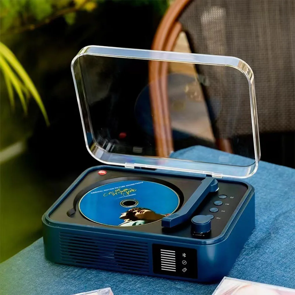 Retro CD Player Album Player Retro Fever Sound Quality CD Disc Charging All-in-One Bluetooth Audio Gift view 4