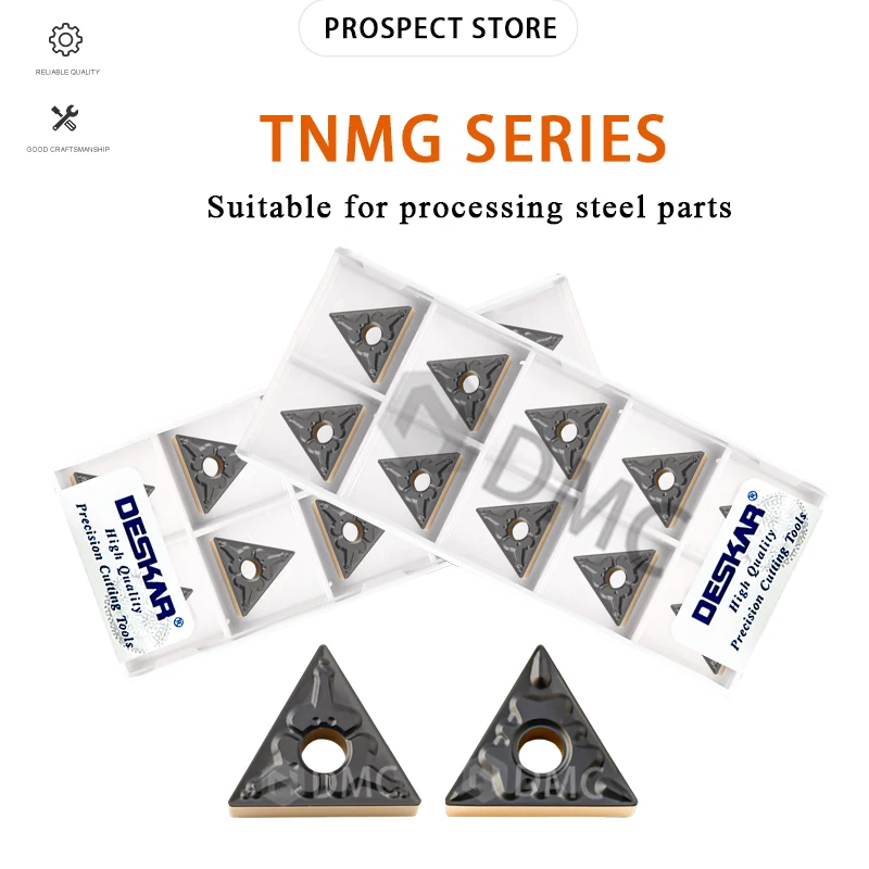 

TNMG160404R-S TNMG160404-CQ TNMG160408-HQ TNMG220408-PM LF9218 Numerical Control Lathe Two-Tone Turning Blade Cutting Tools Part