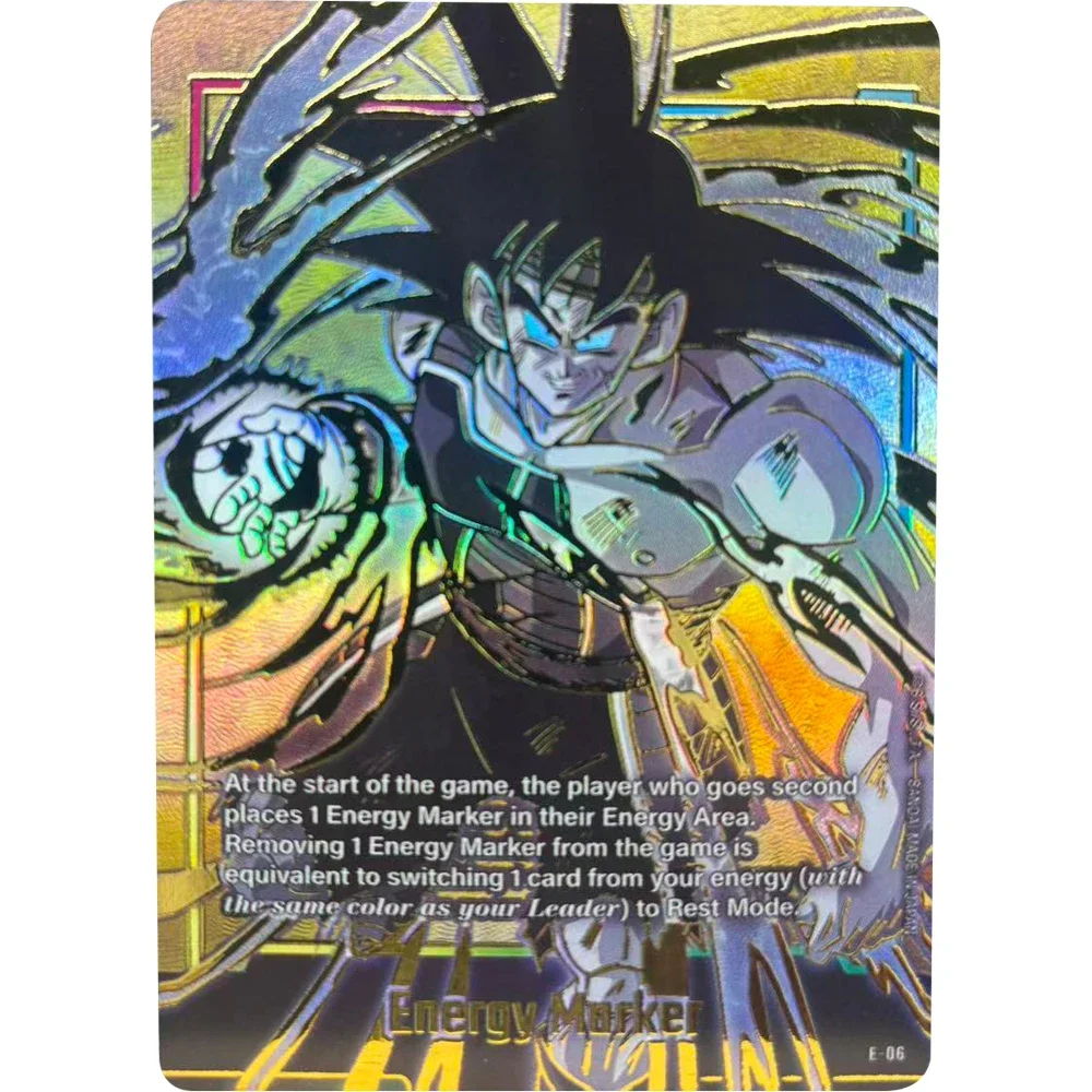 ドラゴンボールDIYホットスタンプコレクションカード孫悟空ブロリーベジットエネルギーマーカーカード自作ゲームアニメカードギフトおもちゃ