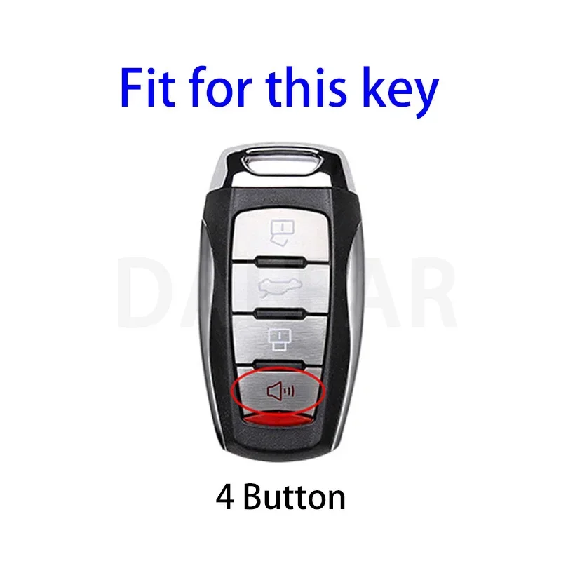 Key Case For Great Wall Haval Jolion 2022 H6 H7 H4 H9 F5 F7 F7X F7H H2S GMW Dargo TPU 4 Button Car Cover Shell Fob Accessories