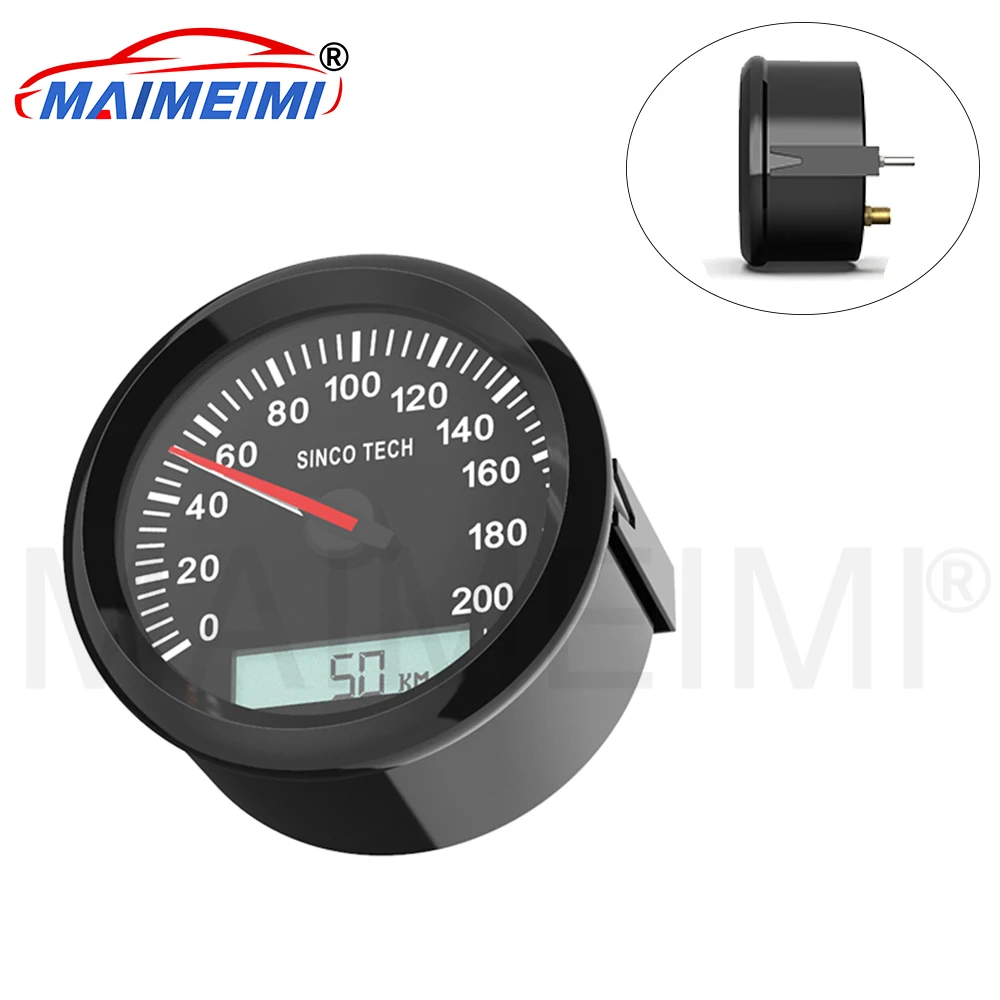 

0-2000kmh Speedometer Odometer With GPS Antenn Pointer LCD Display Car gauge for 12V 24V Car Motorcycle Boat