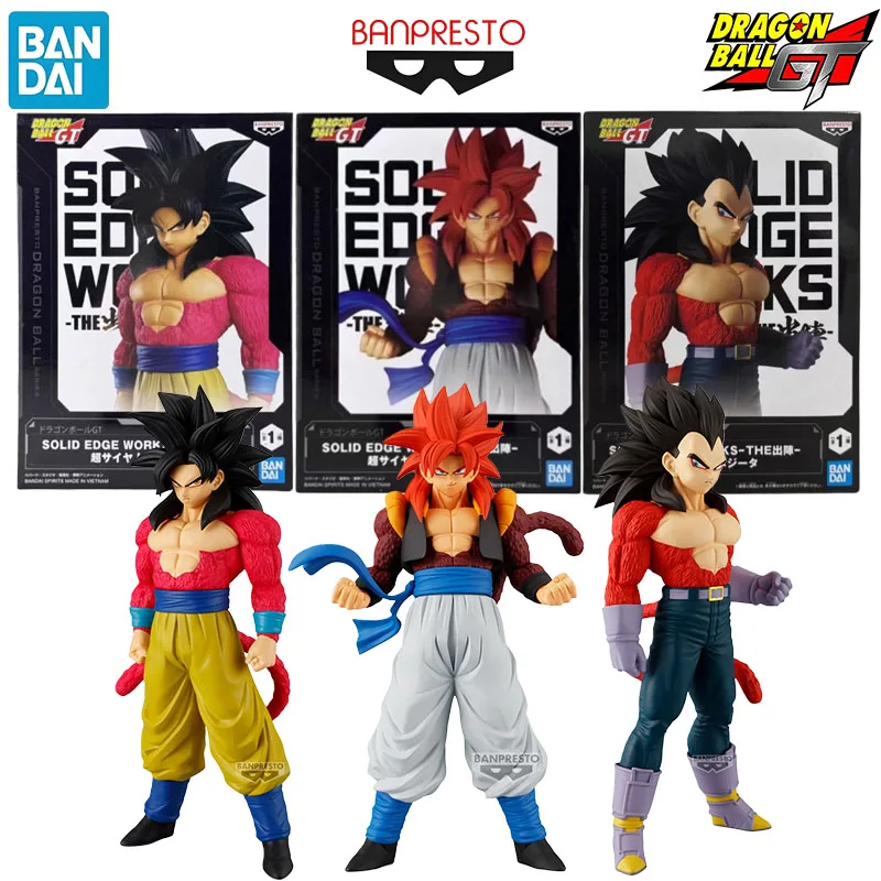 

In Stock Bandai Genuine SOLID EDGE WORKS-THE Dragon Ball GT Gogeta Anime Character Christmas Gift Collection Action Toys Model