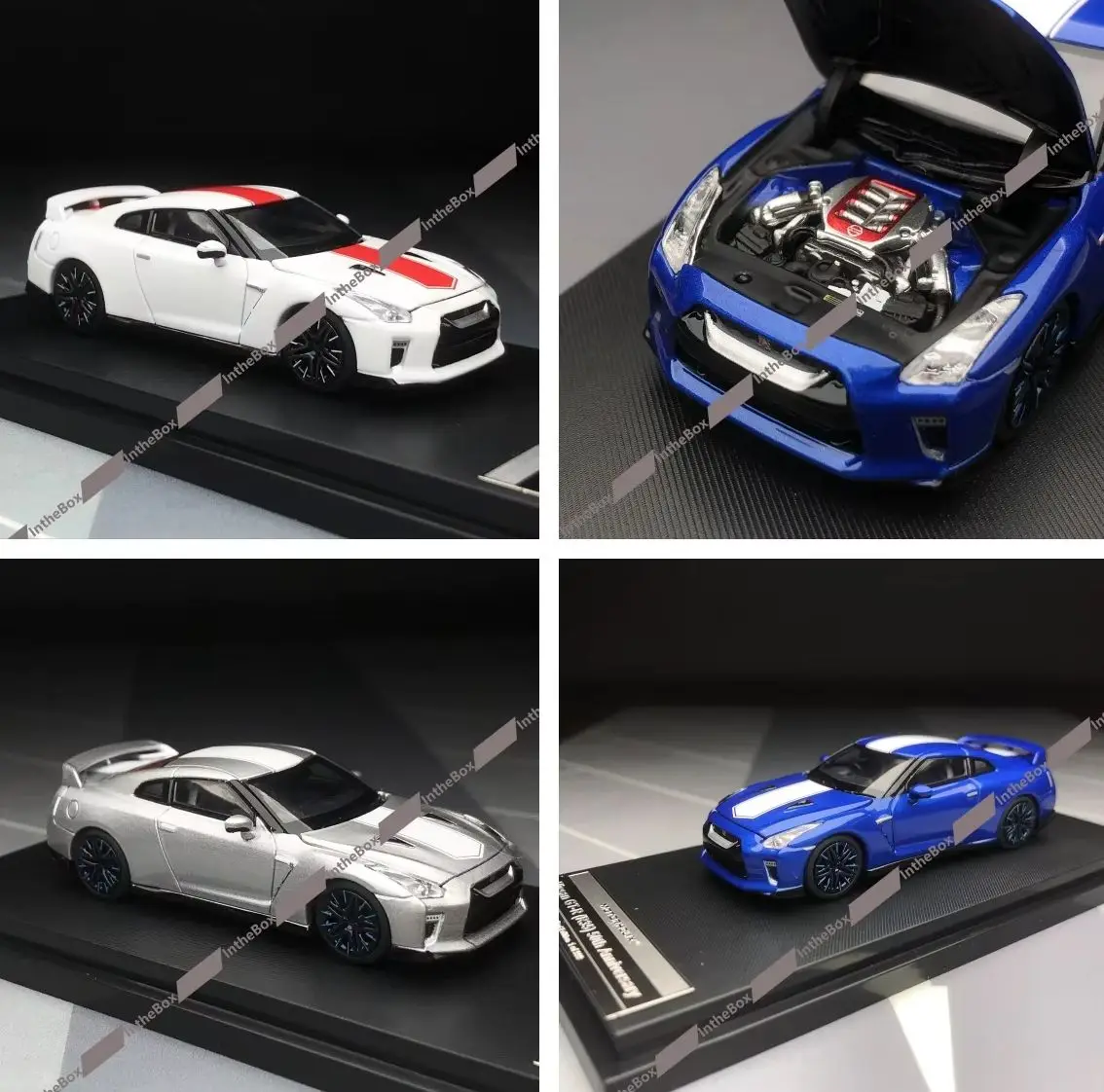 

theBox Store MH 1:64 50th Skyline GTR R35 Racing Sports Model Diecast Model Car Collection Limited Edition Hobby Toys