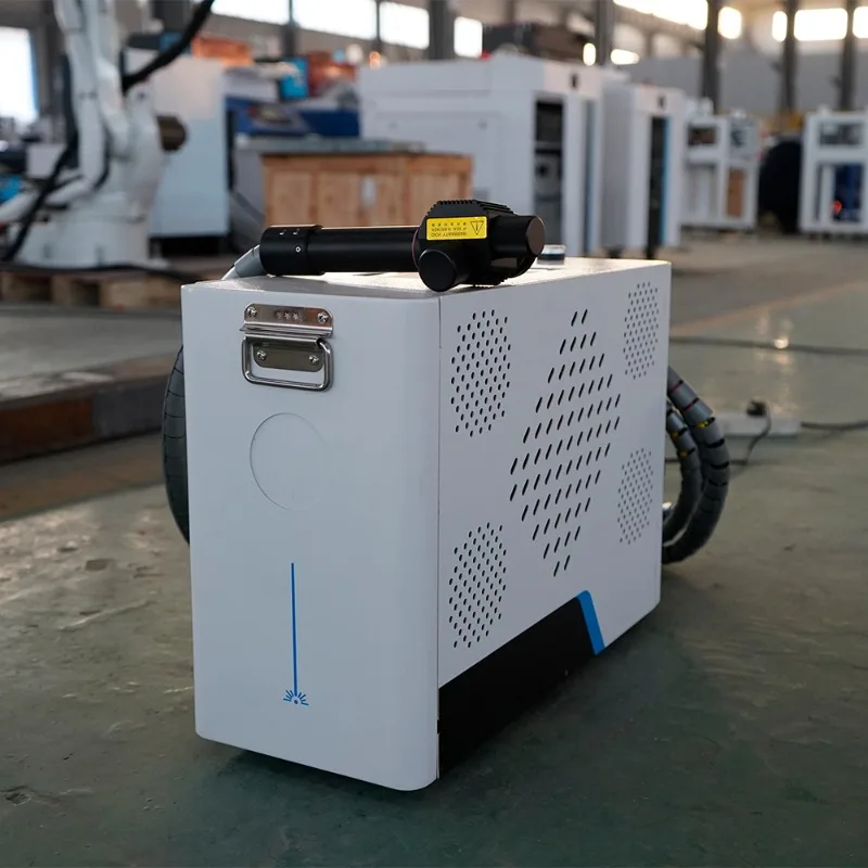 Mini Portable 100W Pulse Fiber Laser Cleaner Economical for Rust Wood Oil Paint Concrete Removal Metal Stainless Steel Glass New