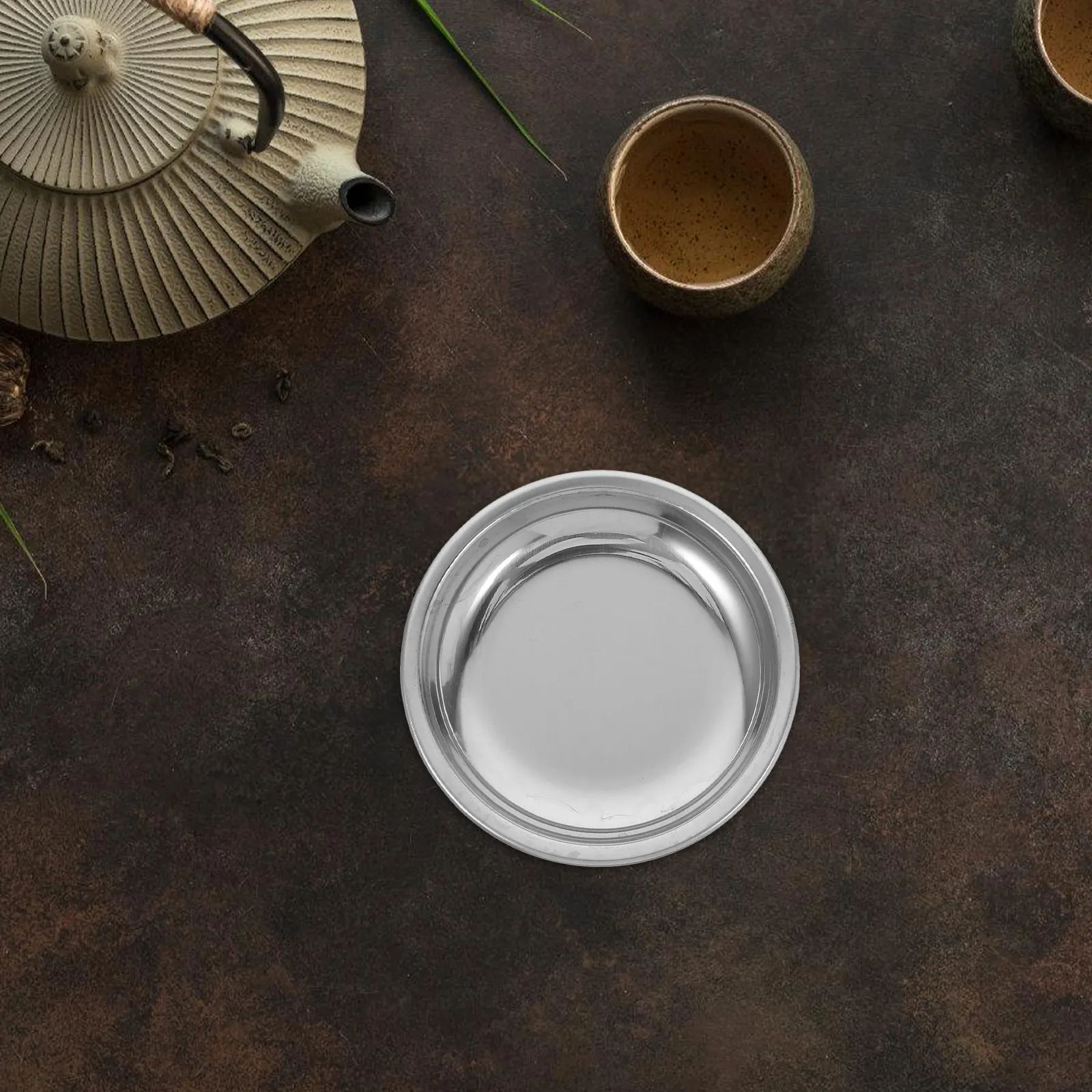 6 piezas de acero inoxidable: platillos redondos reutilizables para infusión de té, filtros para té a granel, bolas infusoras y coladores, accesorio.