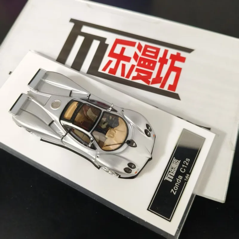 متوفر: 1:64 Zonda C12S مع غطاء خلفي قابل للفتح، نموذج سيارة مصنوع من خليط معدني محاكاة، لعبة للأولاد، زخرفة قابلة للجمع للبالغين. #2