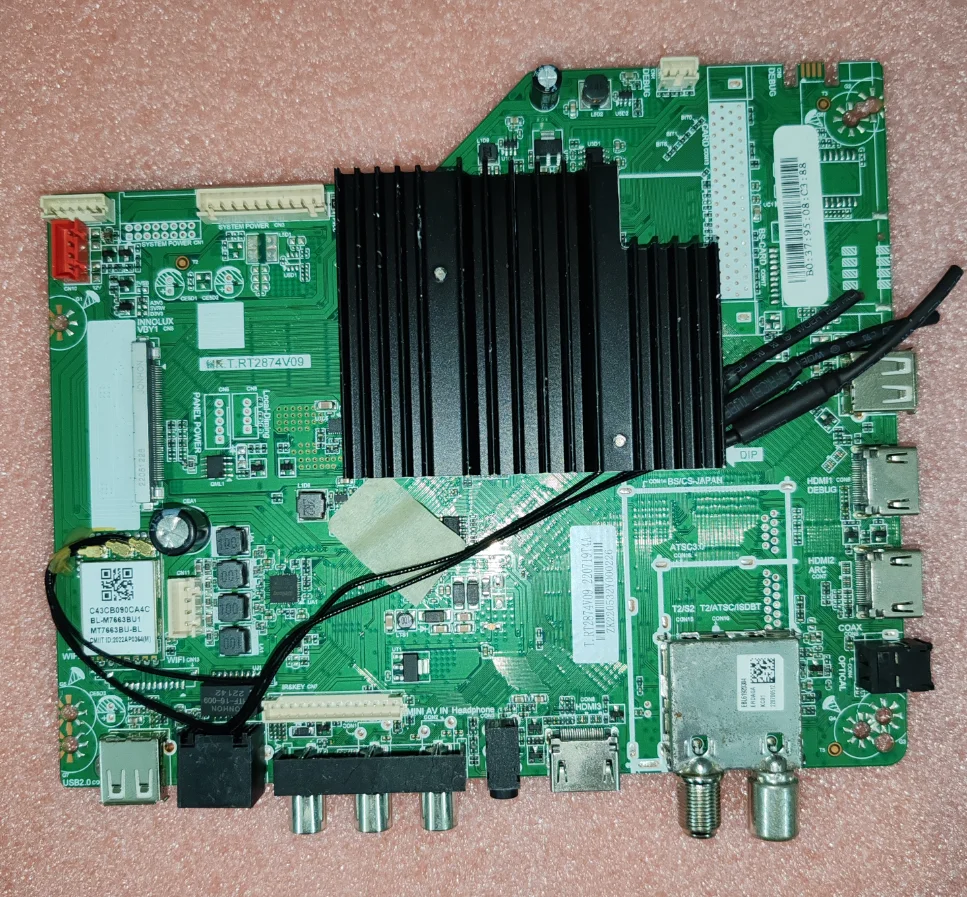 Darmowa wysyłka! HK.T.RT2874V09 4K sieć WiFi TV płyta główna 1.5G + 8G pamięć przetestowana dobrze