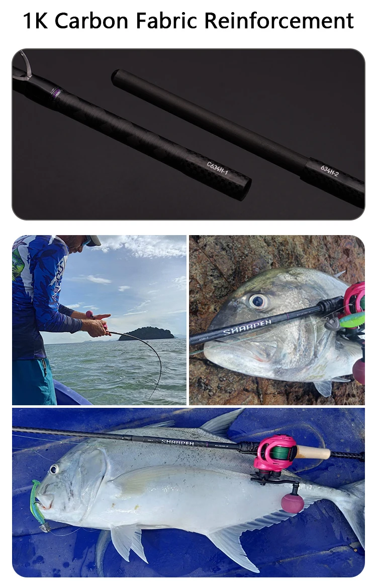 PURELURE SHARPEN Travel Soft Lure Long Spinning and Casting XF/MF Action Rods FUJI Components Bass Pike Rod Angelrutenrolle – Detail 14