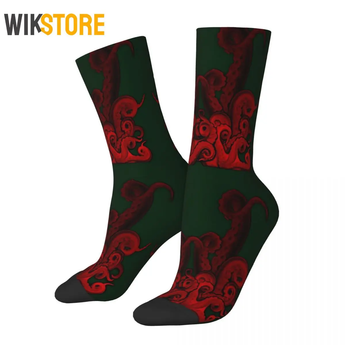 

Hip Hop Retro Red Tide Men Women Socks Cthulhu Mythos Unisex Harajuku Seamless Funny Crazy Sock Happy Crew Sock Breathable