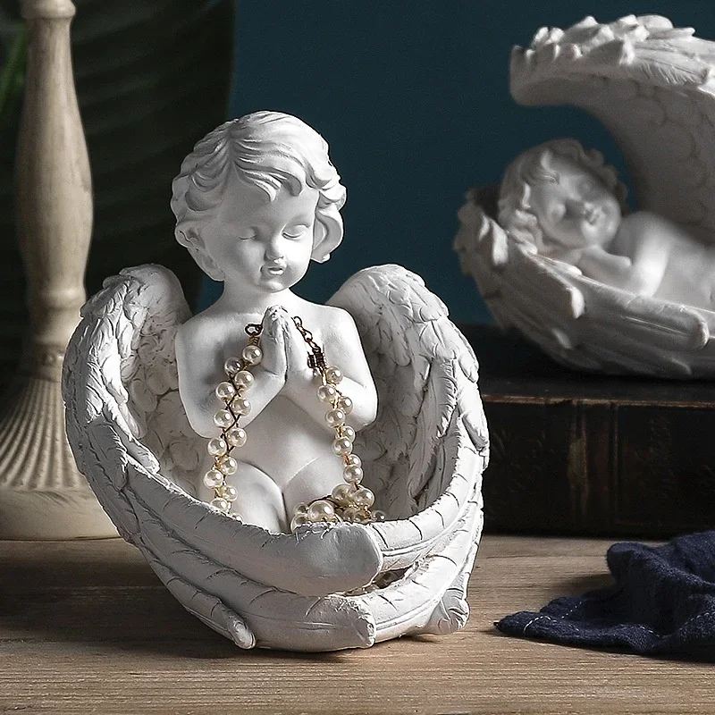 

Old European Resin Ornaments Decorative Key Storage Box Window Shop Sculpture Crafts Home Storage