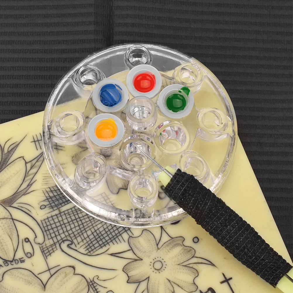 

100 шт., силиконовые чашки для пигментных чернил, утолщенные износостойкие компактные держатели для чернил для татуировки, портативные чашки для принадлежностей для татуировки