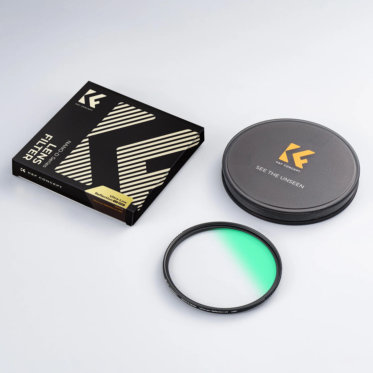 K&F CONCEPT Nano-X MRC Filtr UV Ultra-Low Reflection Filter Skutecznie redukuje odblaski i efekt duchów w obiektywach 37mm-95mm — zdjęcie produktu 6
