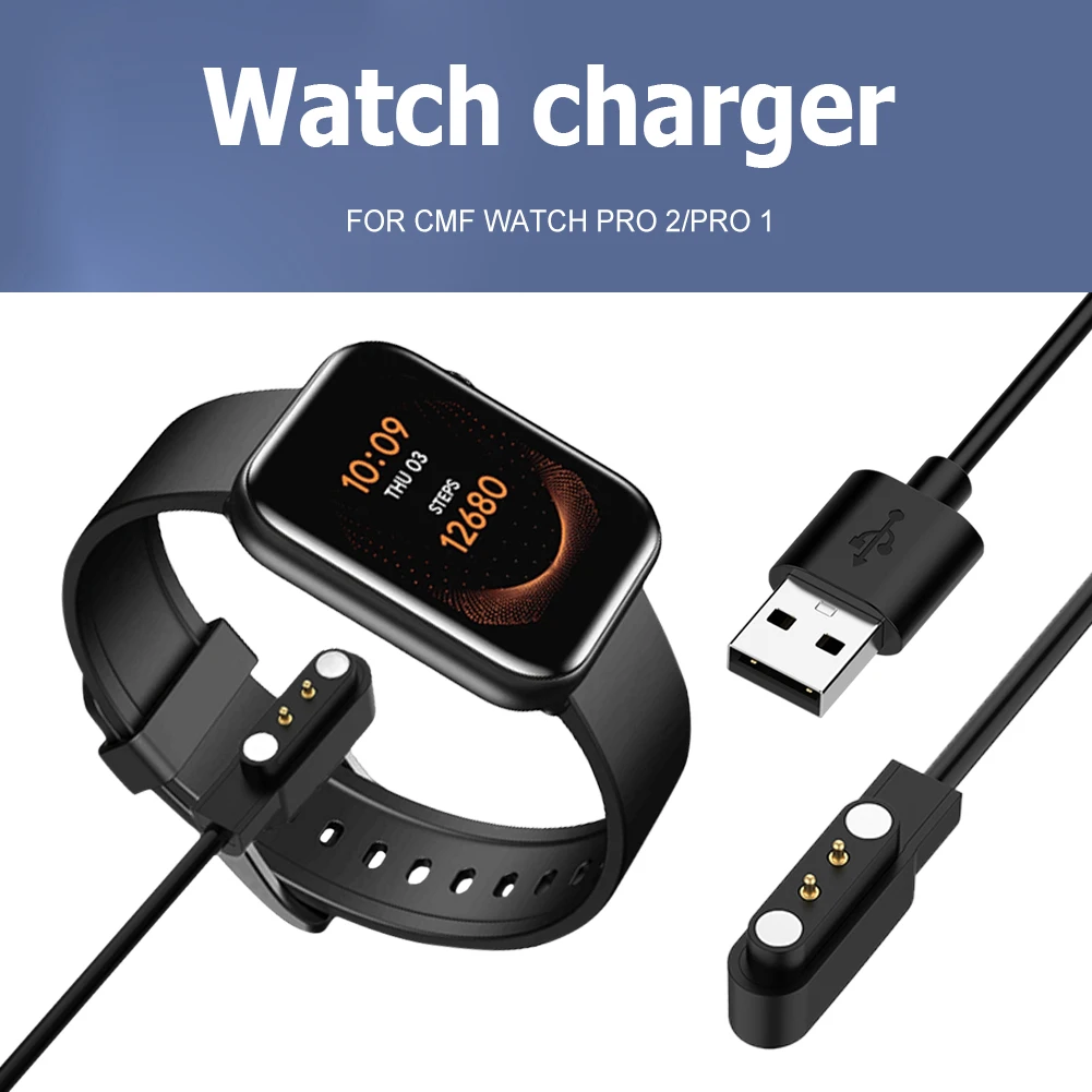 

Magnetic USB Charging Cable Replacement USB Charger Charging Dock Cable 2-Pin Charging Cord for CMF Watch Pro 2/CMF Watch Pro 1