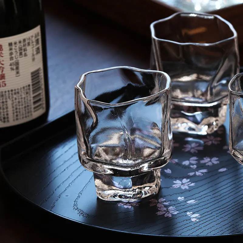 Japanese Drink Dassai Sake Cup Designer LIU Crystal Tasting Wine Tumbler Liquor Shot Glass Whiskey Whisky Tumbler Brandy Snifter