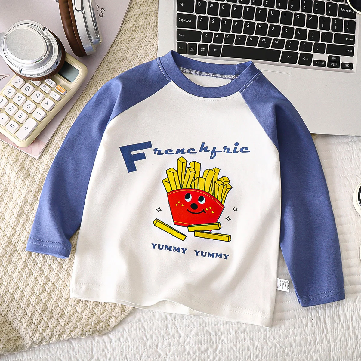 Children's Bottoming Shirt Cotton T-Shirt Autumn Baby Cartoon Tops For Boys And Girls Long Sleeves