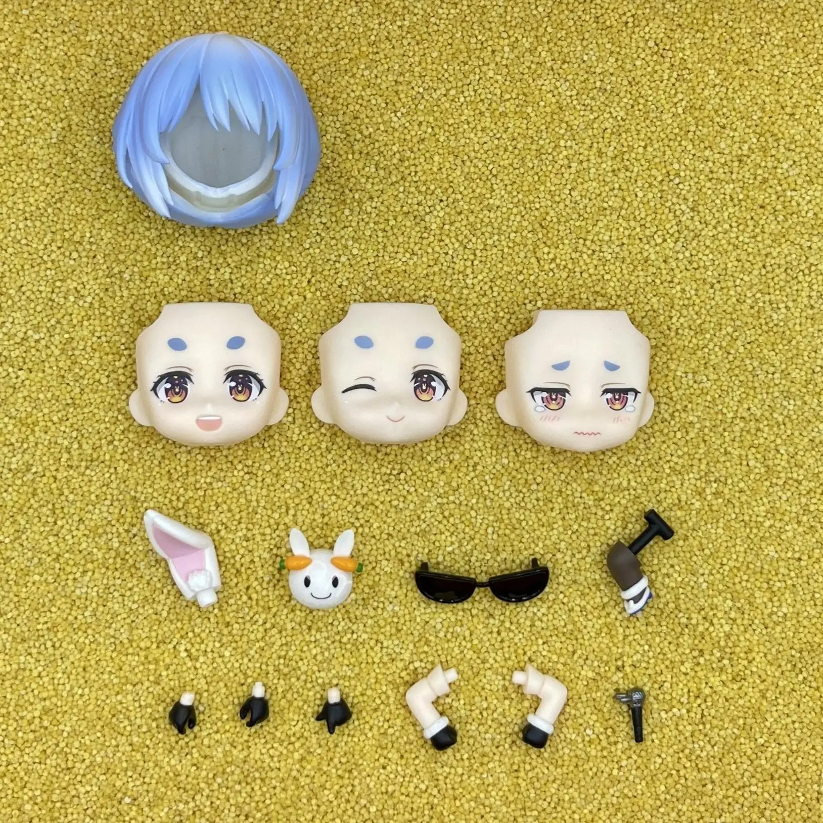 Tutiankepeila GSC Clay Man Face lalka twarz włosy akcesoria dla lalek