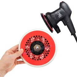 Almohadilla de lijado de gancho y bucle de 6 pulgadas para máquina pulidora eléctrica sin polvo, placa de respaldo de rosca M8 para lijado de coche, 1 unidad