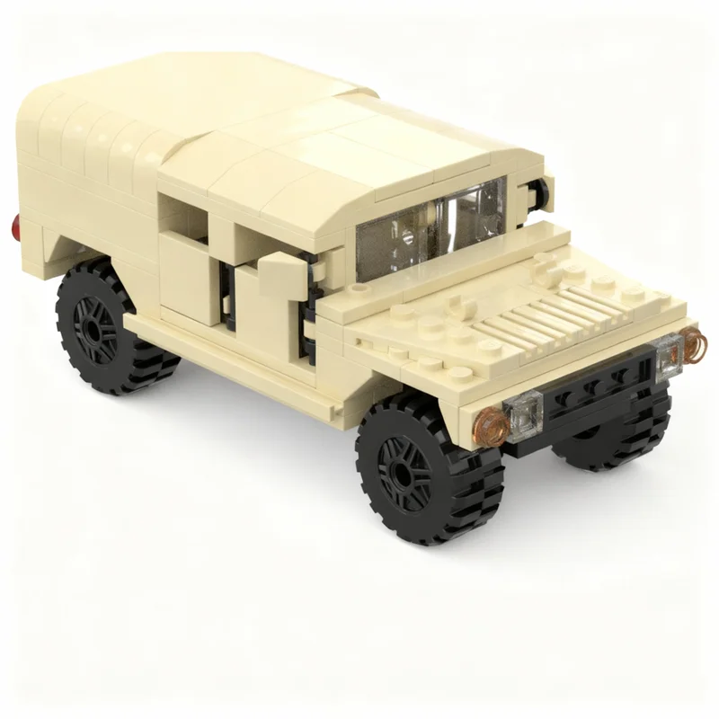 148 peças de Blocos de Montar MOC Modelo HMMWV Modificado, Presente de Natal, Brinquedos Criativos DIY, Ideia de Montagem, Tijolo Educacional