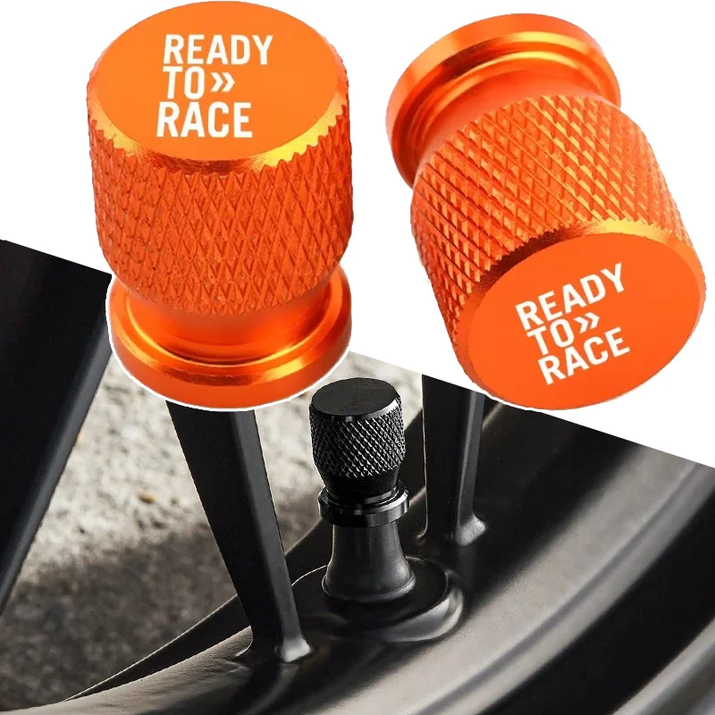 For KTM Ready to Race  Duke 390 690 790 890 1190 Rc 1290 Adv Adventure 1 Pair CNC Tire Valve Caps Cover Accessories Motorcycle