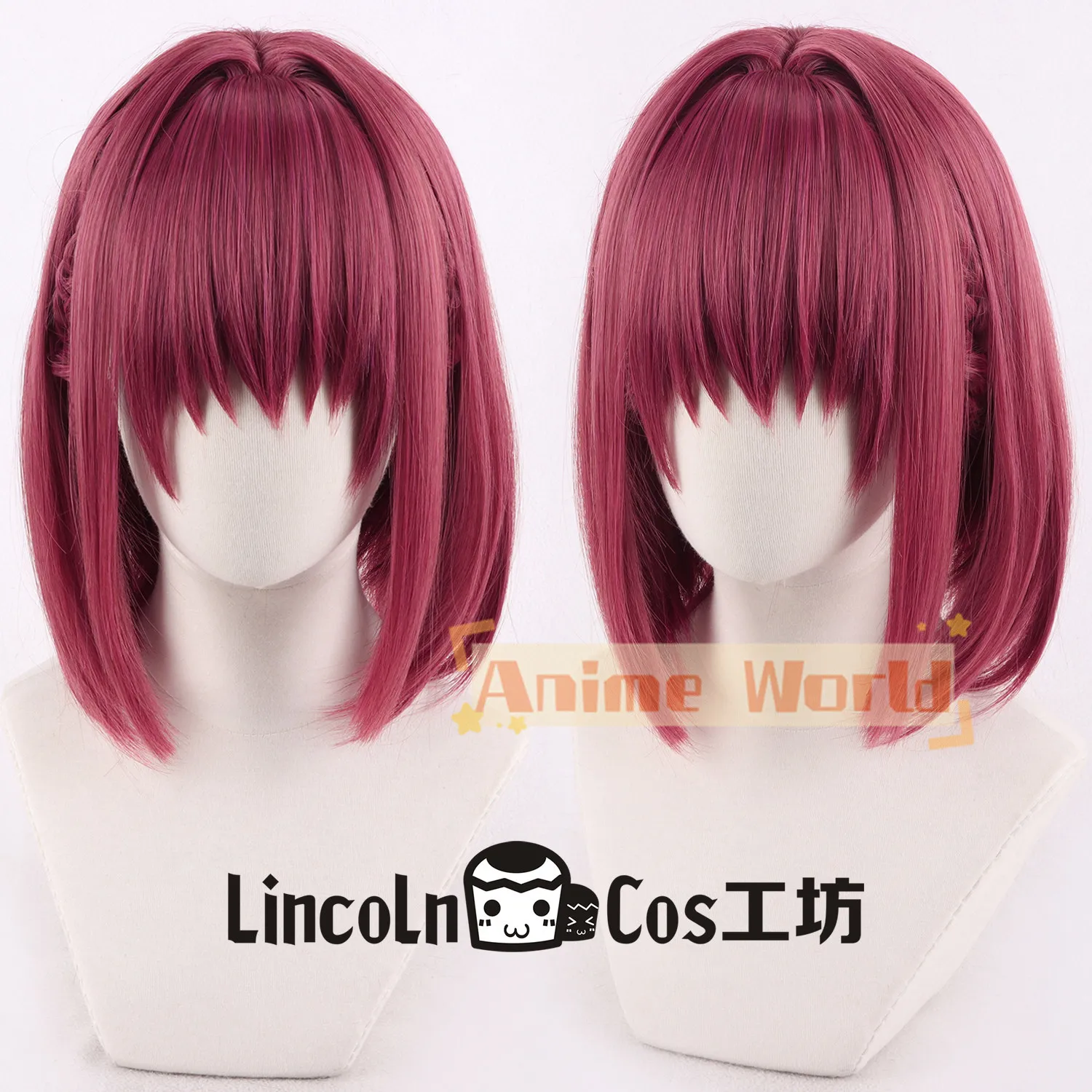 Anime Houshou Marine Cosplay Wig Halloween Carnival Party Props Synthetic Hair Heat Resistant Fiber + Wig Cap