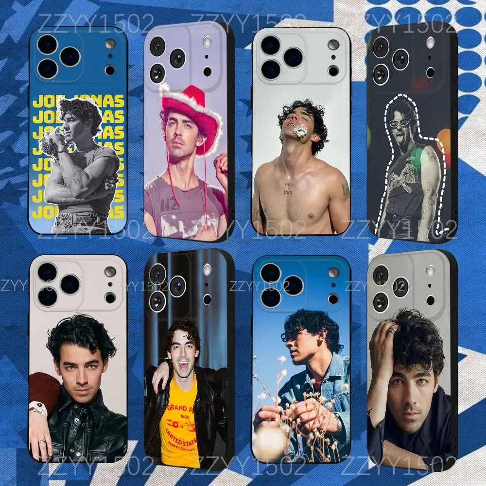 Funda Protectora Delgada para iPhone 17, 16, 15, 14, 13, 12, X, XS, 8, 7, Pro, Max, Plus, E, SE4, Air, Mini, Diseño Joe Jonas de J-Jonas Brothers