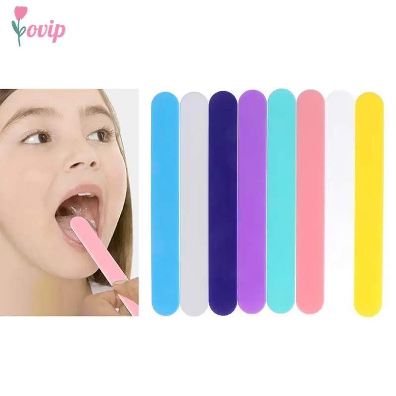 10Pcs Plastic Tongue Stick Depressor Spatula Medical Disposable Waxing Body Wax Plastic Tongue Depressor