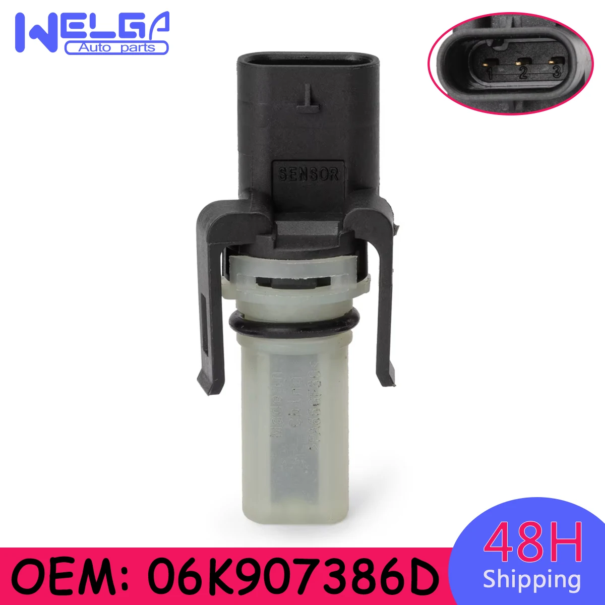 

06K907386D For VW Scirocco Sharan Polo Passat Golf Audi A4 A5 A6 Q5 Q7 Q8 Seat Intake Manifold Temperature Sensor 06K 907 386 D