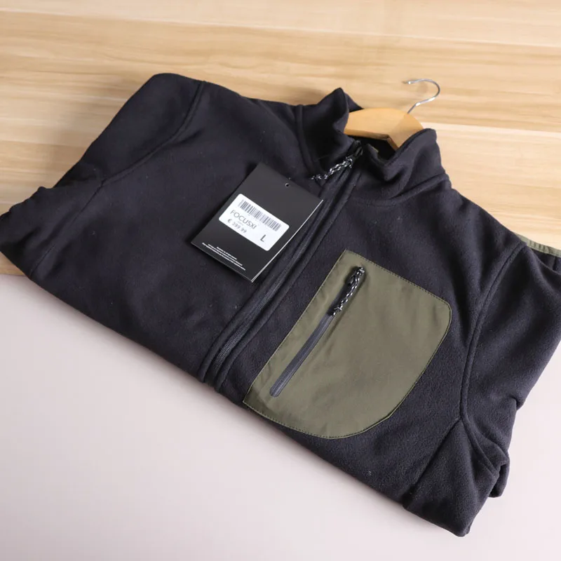 

Outdoor Windproof Double-Sided Lightweight Fce Casual Men's Stand Collar Jaet Coat Faionable Urban Sle Long Sve