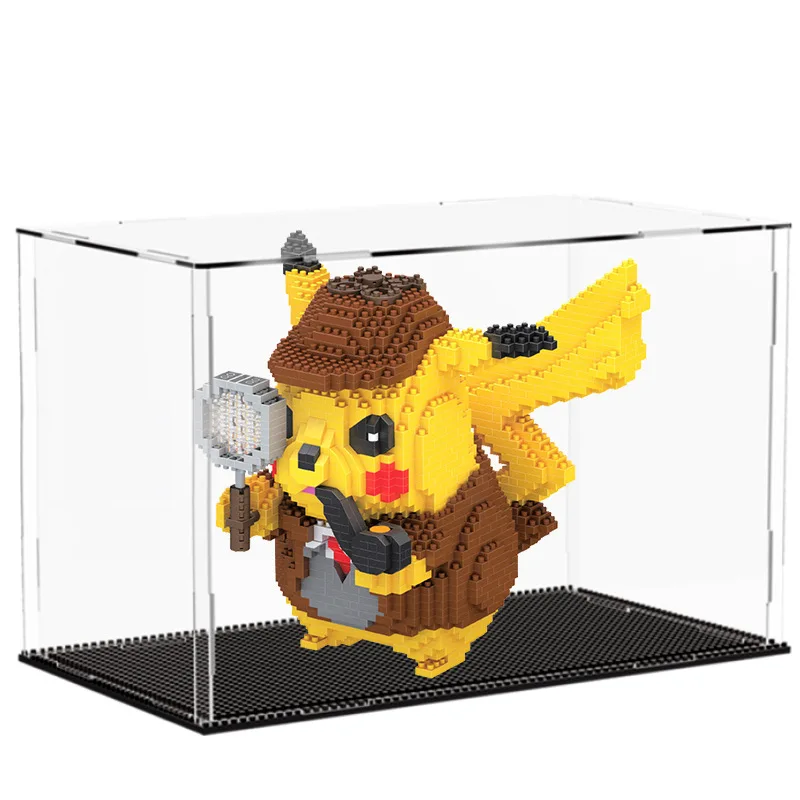 Acrylic Display Case For Minifigure Action Figures,Micro Building Block Clear Display Box For Storage Lego Toy Doll Collectibles