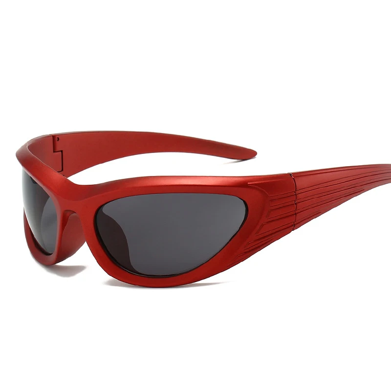 Neue Ankunft Beliebte Damen Sonnenbrille Punk Sonnenbrille Einzigartige Ovale Sonnenbrille Männer Goggle Shades Spiegel Bunte Y2K Brillen