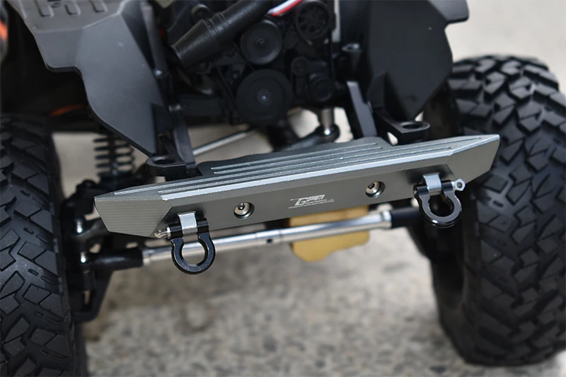 GPM AXIAL SCX10 III Jeep Wrangler para parachoques delantero de aluminio + anillos D