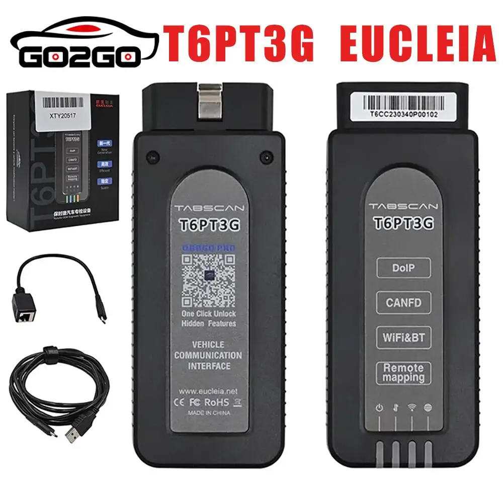 Professional For Porsche TabScan T6 PT3G CANFD DolP Diagnostic Tool New Generation OEM Diagnosis VCI Remote Mapping OBD2 Scanner