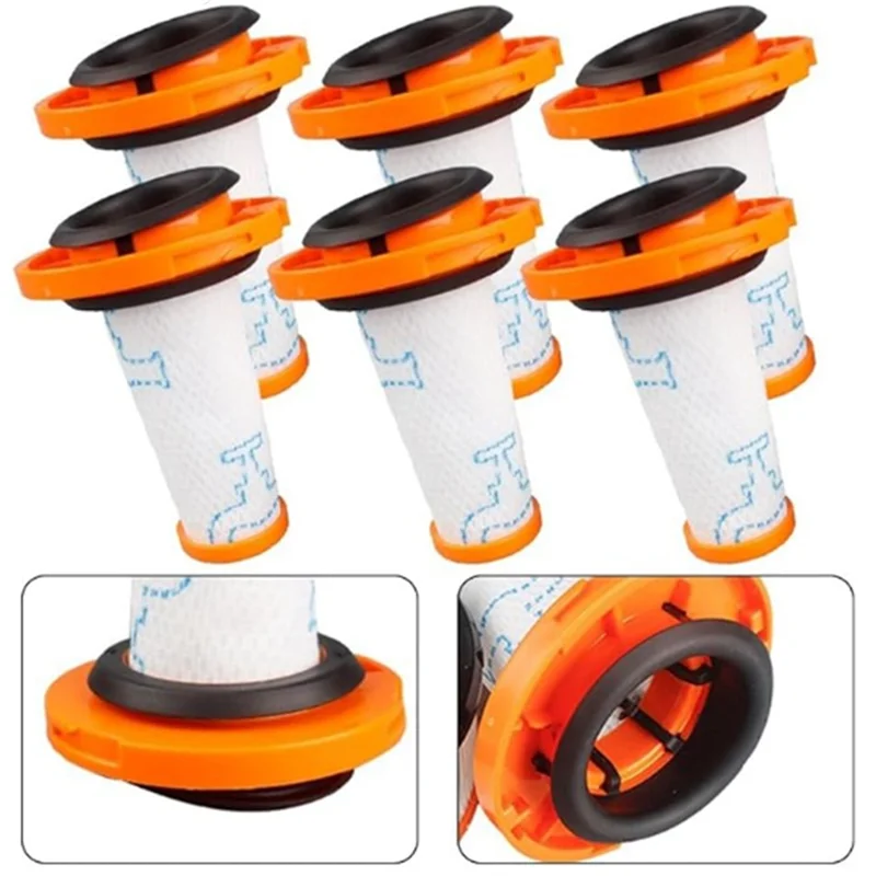 ABVI-6 peças pré-filtros para rowenta X-FORCE flex 9.60 aspirador de pó sem fio lavável reutilizável acessórios de reposição de longa duração