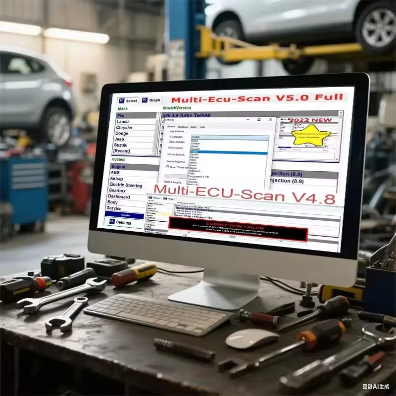 

Multiecuscan V4.8 Registered+Unlimited Activator for Fiat Scanner Multi Ecu Scan Work With ELM327 OBDII Diagnostic Tool