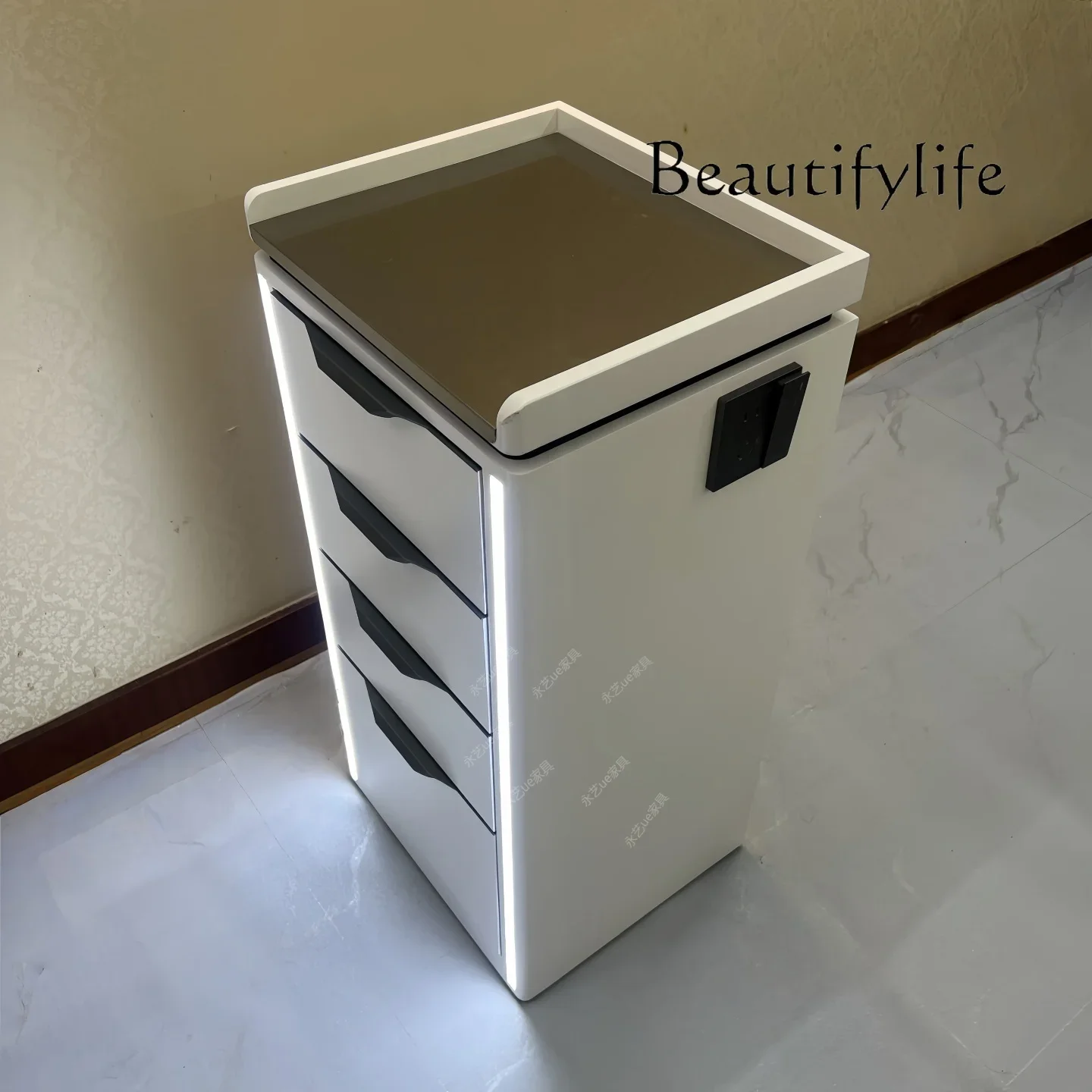 mn Hair salon tool cabinet Beauty salon multi-layer storage cabinet Multifunctional hair salon special hair cutting tool cabinet