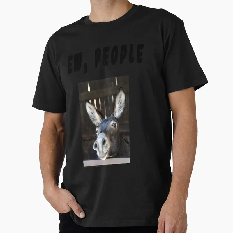 Eww... People Funny Introvert Meme Gift T shirt O-Neck Short sleeve Graphic clothes 100% cotton Tee 0703 US Size Tops S-6XL