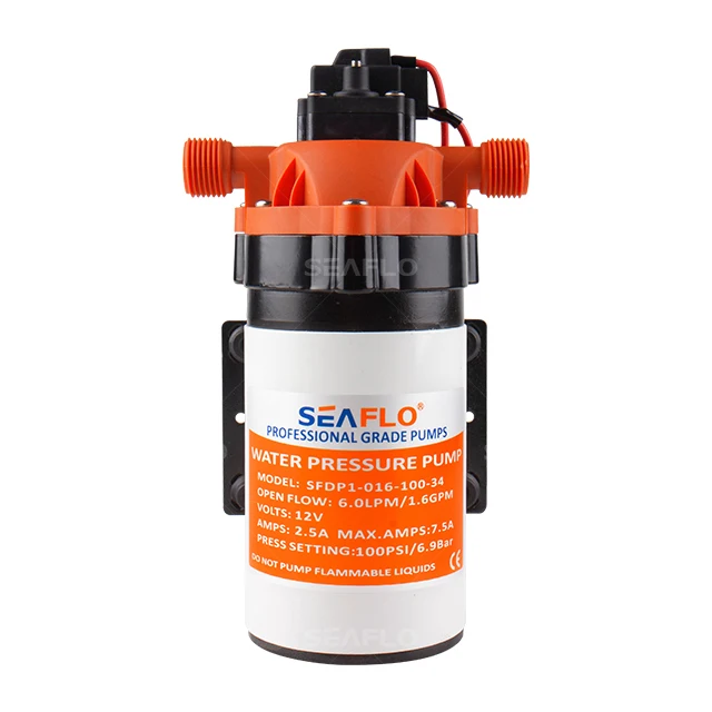 

12V High-Pressure Diaphragm Water Pump For Drinking Water Treatment Battery OperatedATV&UTV