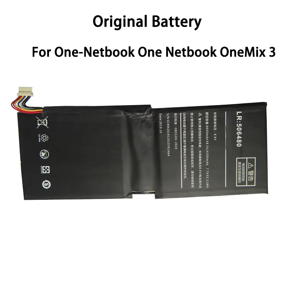 

Original Battery For One-Netbook For One Netbook OneMix 3 OneMix3 One Mix 3 506480 8600MAH 38.5V 33.11WH New