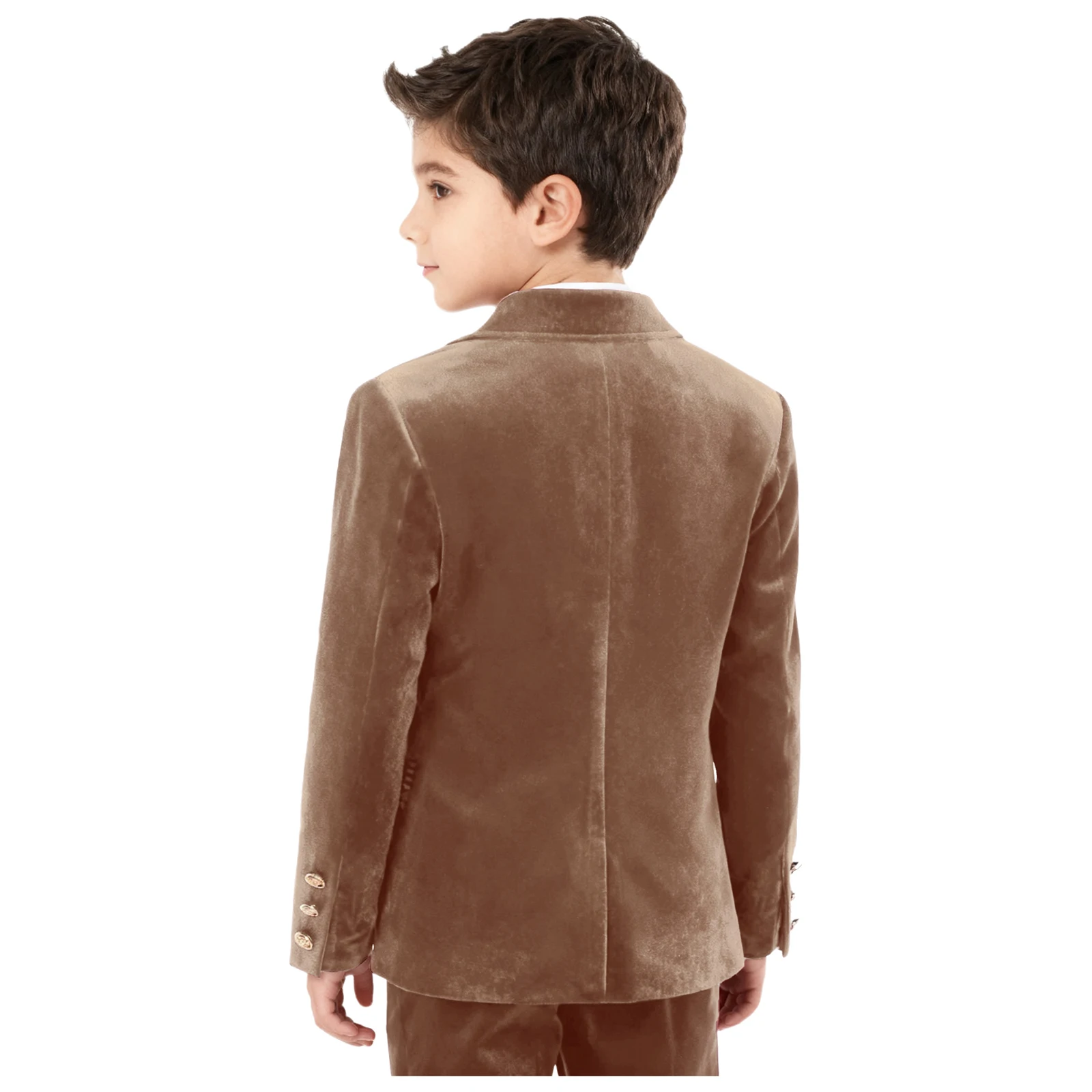 Boys Prince Cosplay Party Performance Gentleman Suits Jacket Carnival Costume British Style Outerwear Classic Velvet Blazer view 6