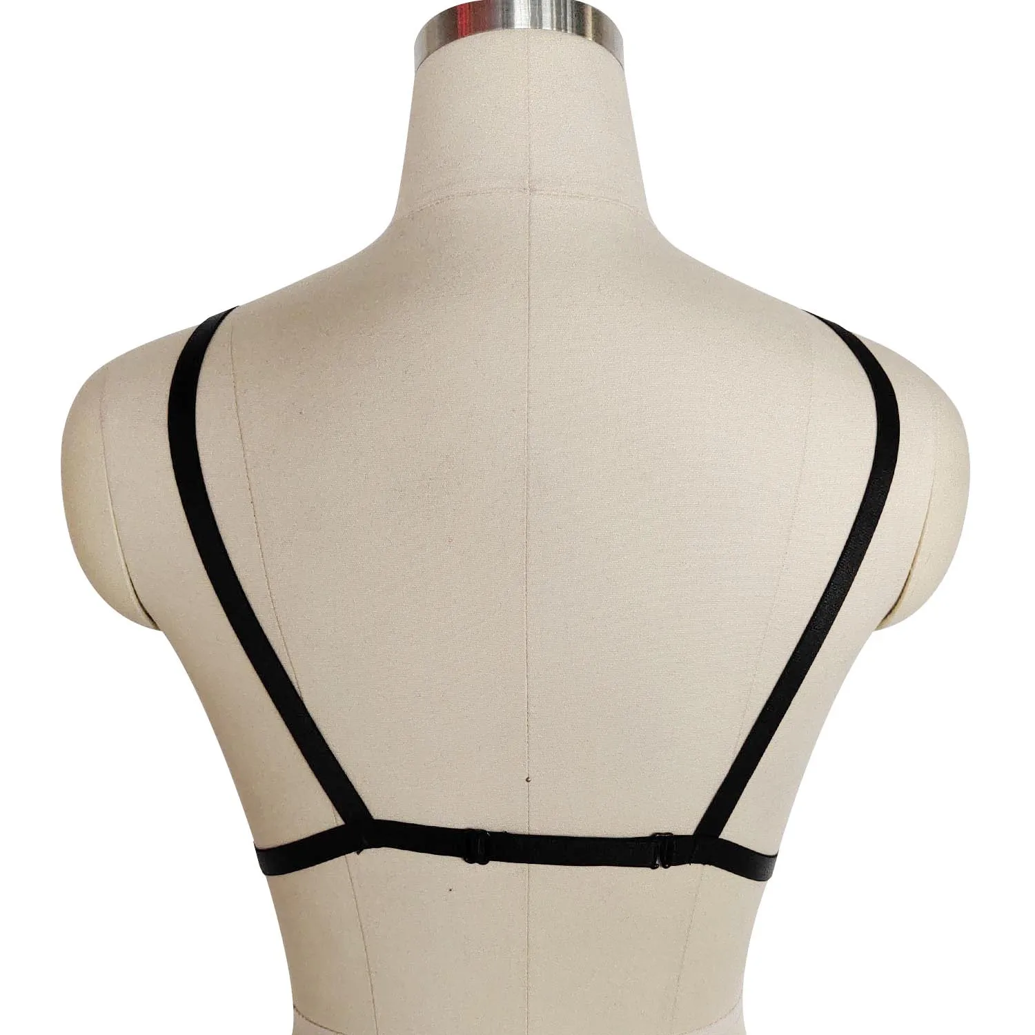 الجسم تسخير ارتداء تأثيري القطب الرقص Harajuku القوطية قفص الصدرية تسخير الصدرية الوثن الهذيان ارتداء المحاصيل الأعلى مثير الملابس الداخلية عبودية #4