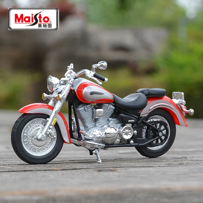 Модель мотоцикла Maisto 1:18 Yamaha Road Star из сплава, литые металлические игрушки, модель уличного гоночного мотоцикла, имитация детских подарков