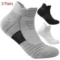 3 Pairs Anti-slip Football Socks Men Women Cotton Sock Short Long Tube Soccer Basketball Sport Socks Breathable Deodorous Socks