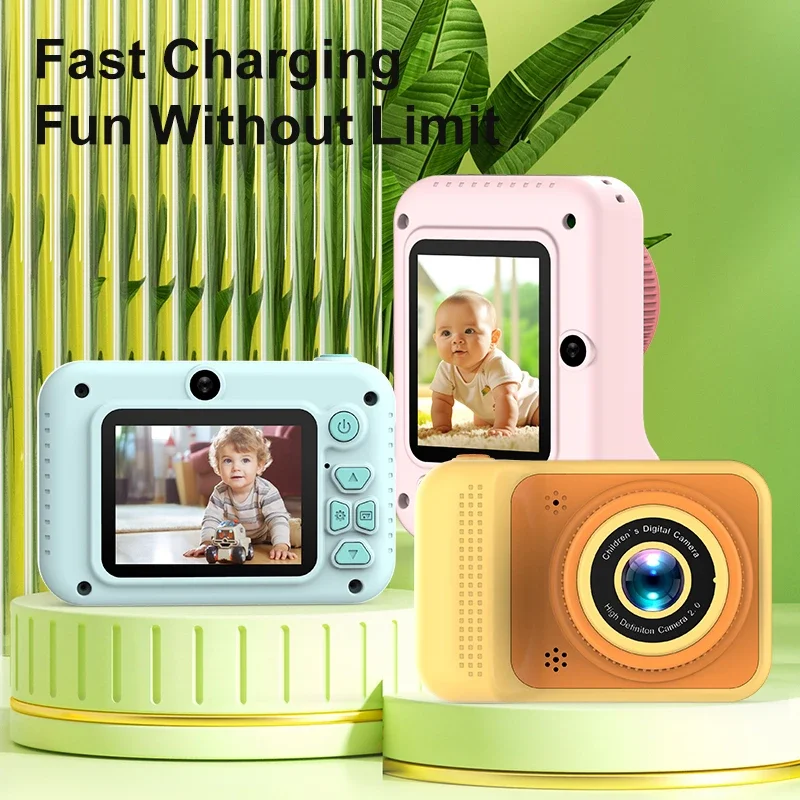 Xiaomi 4K Digital Camera 2000W Pixels Dual-camera Mini HD Eye Protection Screen1080P Built-in Game Shock Recording Kids Camera