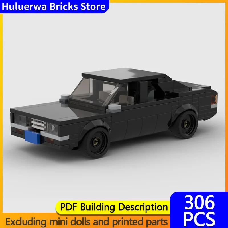 

Speed Racing Car Model MOC Building Bricks Santana Compact Sedan Modular Technology Children Holiday Gifts Assemble Toys Suit