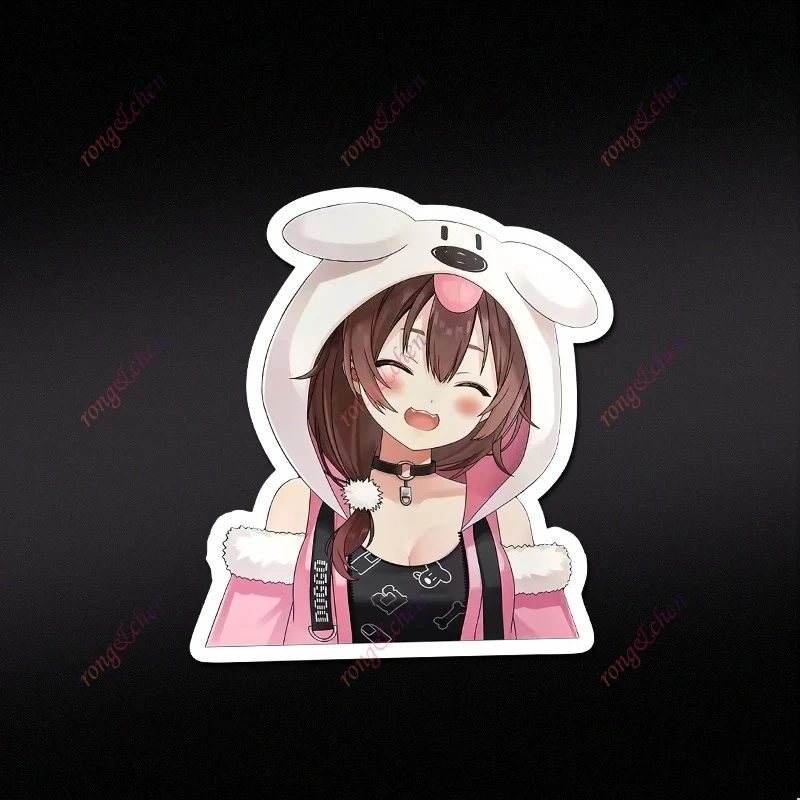 

Anime Girl Car Sticker Hololive 2D Peripheral for Car Motorcycle Racing Helmet Laptop Trunk Body Car Window Surfboard PVC Decals