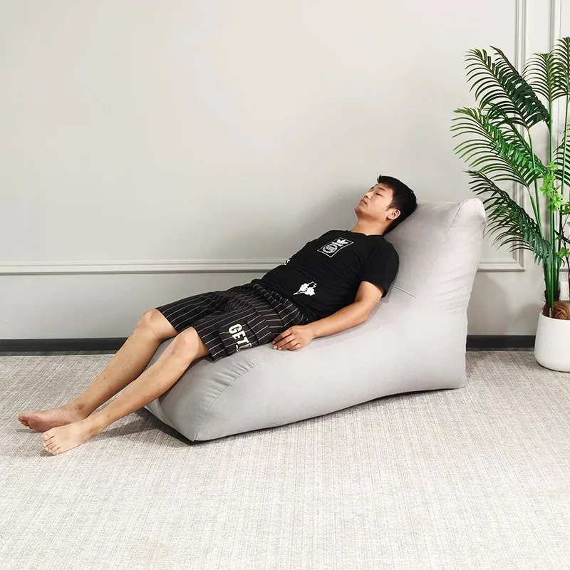 Lazy Bean Bag Sofa Single Person Sofas Fluffy Modern Relaxing Bedroom Puff Couch Soft Giant Leisure Living Room Tatami Couches